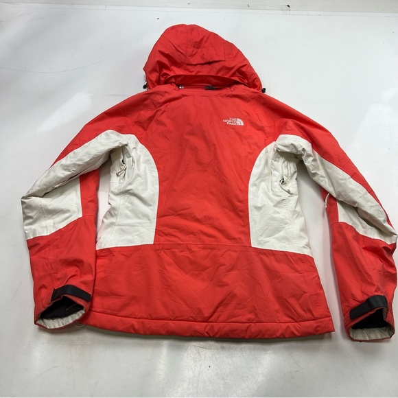 The North Face we orange beige zip up hooded jacket XS L82-14 - Picture 2 of 4